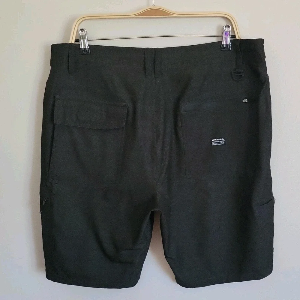 Oneill Crossover Hybrid Shorts 38 Charcoal Gray Athleisure Beach Casual Coastal
